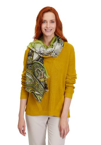 Tuch OS Weich fallend - Beige/green