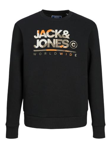 JJLUKE SWEAT CREW NECK JNR 176 Normal geschnitten - Black