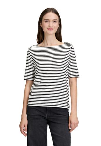 Streifenshirt XL Gerade - Weiß/schwarz