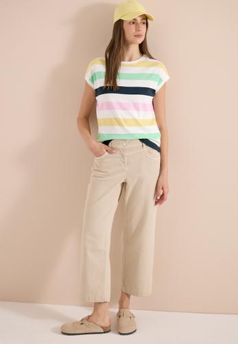T-Shirt mit Multicolor Streifen