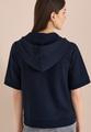 Kurzarm Sweatjacke mit Kapuze