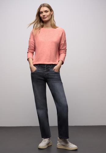 Softes Shirt mit Knöpfen 38 - Striking Coral Mel.