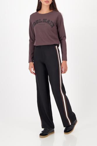 Langarmshirt mit Strassakzenten 42 - Brownie