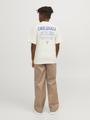 JORSANTORINI BACK TEE SS CREW NECK JNR 152 Weit geschnitten - Buttercream