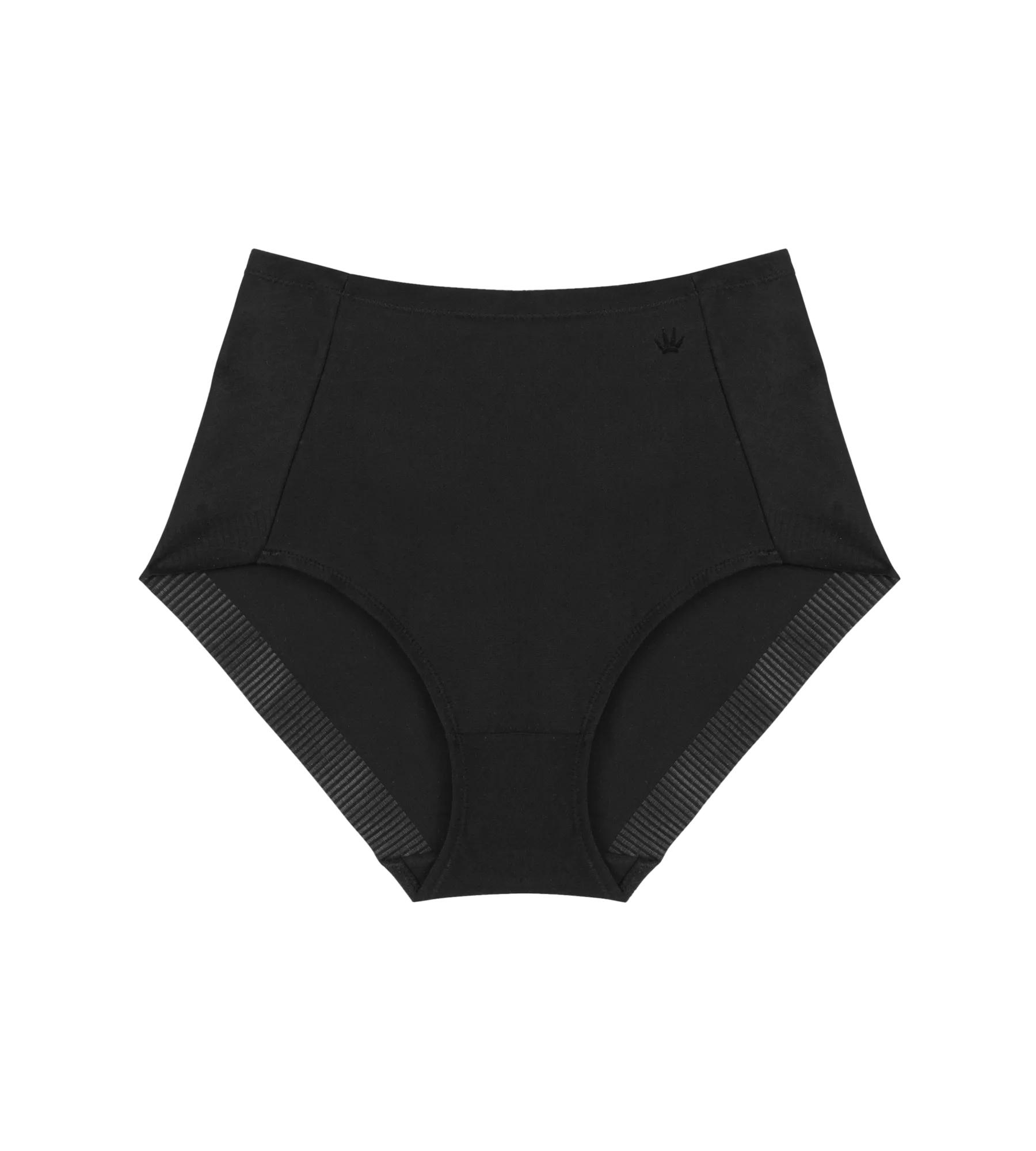 Becca Extra High + Cotton Panty 95 - Schwarz