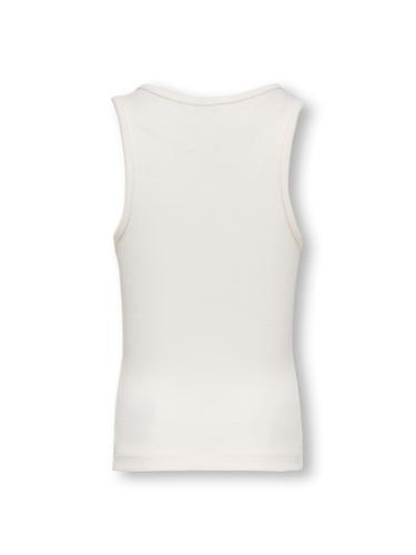 KOGJILLY EMB WASHED TANK TOP JRS 146/152 Normal geschnitten - Cloud Dancer