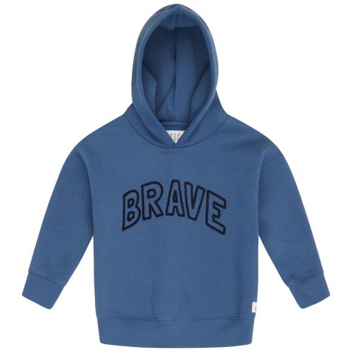 Kn.-Hoodie, oversized 116/122 - Kobalt