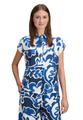 Hemdbluse 38 Lässig - Weiß/Dunkelblau