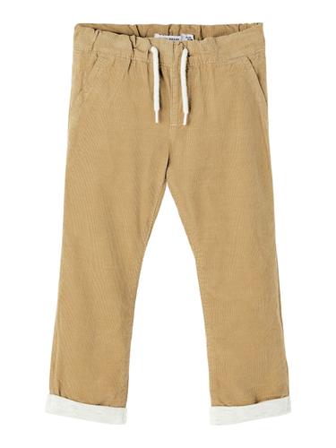NMMBABU CORDTON PANT W/L NOOS 104 Baggy Fit - Kelp