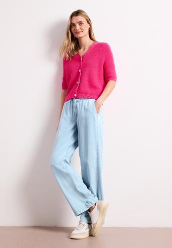 Wide Leg Jeans mit Paperbag-Bund 25/30 - Ultrableached Wash