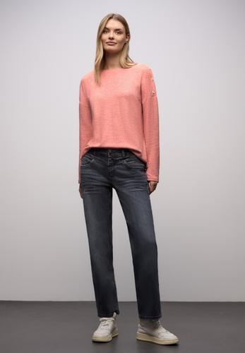 Softes Shirt mit Knöpfen 38 - Striking Coral Mel.