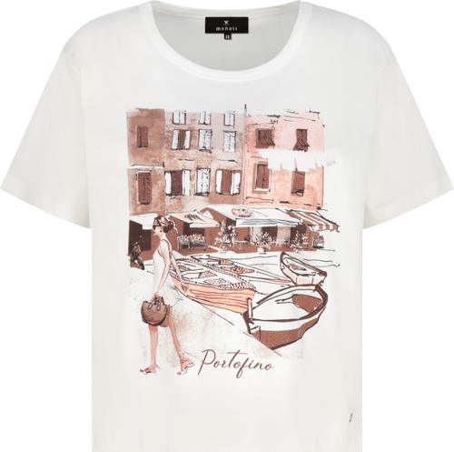T-Shirt mit City-Print 44 - Cream