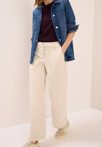 Wide Leg Cordhose 33/28 - Oat Milk Beige