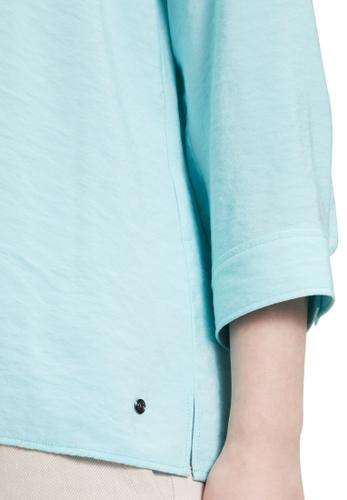 Casual-Bluse 38 Gerade - Türkis