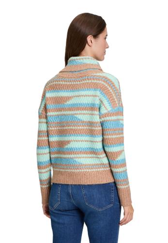 Strickpullover 42 Lässig - Camel/mint
