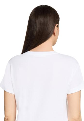 Casual-Shirt M Lässig - Patch White/Silver