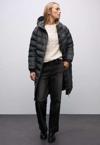Mantel mit geklebten Nähten 36 - Obsidian Blue