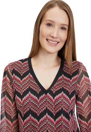 Basic-Kleid 40 A-Linie - Pink/schwarz