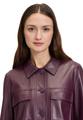 Lederjacke 36 Lässig - Dark Aubergine