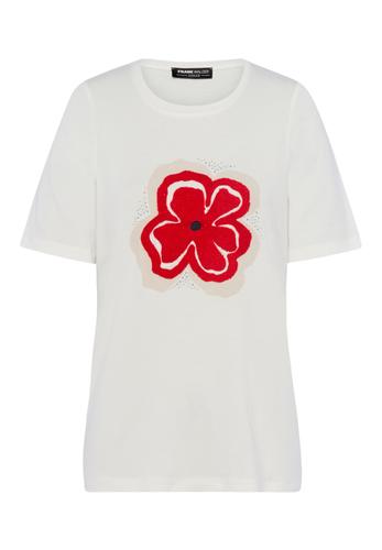 Shirt CASUAL mit floraler Strickerei 40 - Paradise Green/ecru/cream