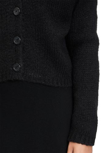 Strick-Cardigan L Oversized - Schwarz