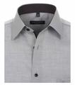 Popeline Hemd uni 41 Comfort Fit - Silber