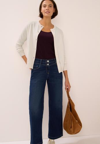 Strickjacke mit Knopfleiste L - Oat Milk Beige Melange