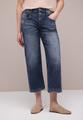 High Waist Wide Leg Jeans im Loose Fit 31/7/8 Hosen - Dark Blue Wash