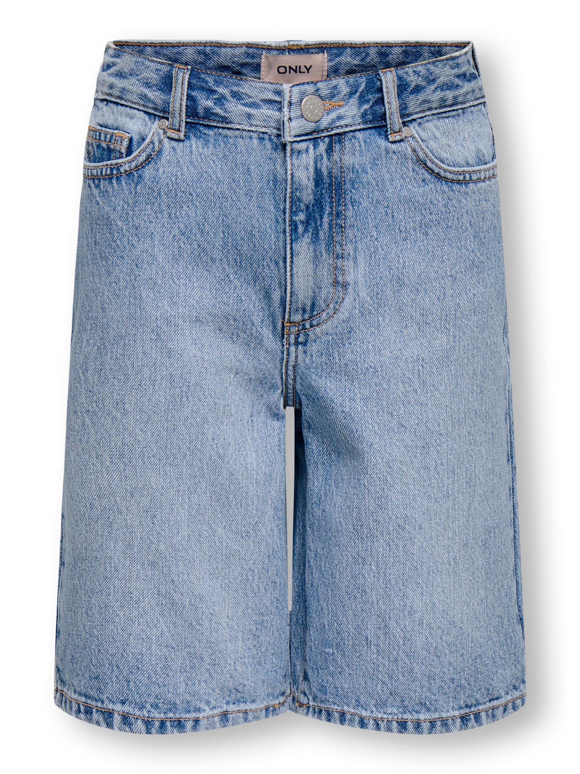KOGSONNY HW WIDE DNM SHORTS NOOS 152 Normal geschnitten - Light Blue Denim