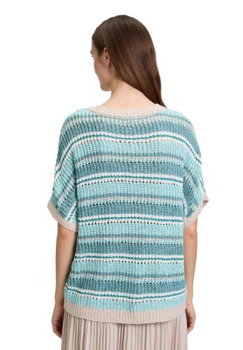 Strickpullover 44 Lässig - Mint/nature