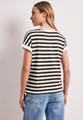 T-Shirt mit Rundhals und Knopfdetail 38 - Espresso Brown