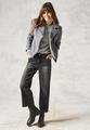 Bikerjacke in Woll-Optik S - Platinum Grey Mel.