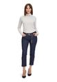 Rollkragenshirt 42 Figurbetont - Grau Beige