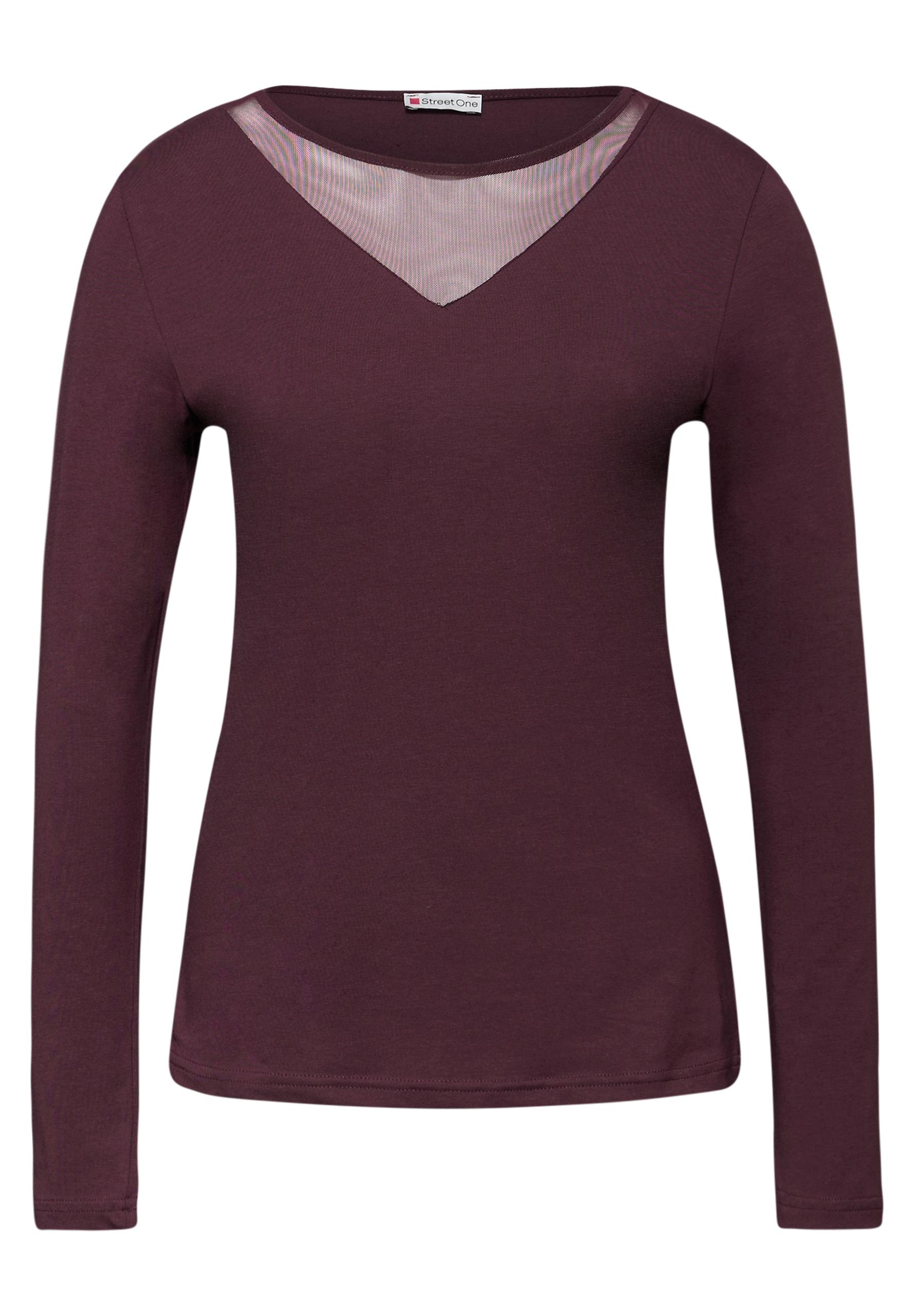 Shirt mit Meshdetails 40 - Jazz Berry