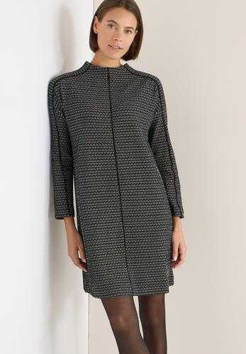 Two Tone Strukturkleid M - Black