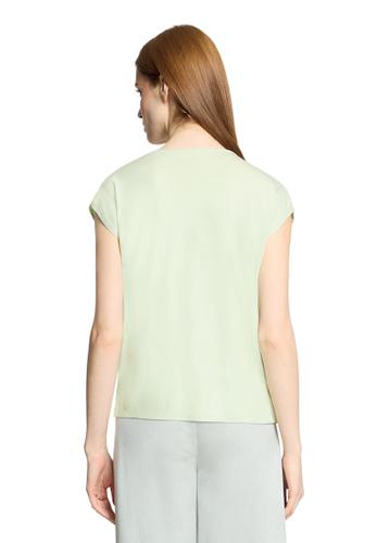 Blusenshirt S Gerade - Green Lily