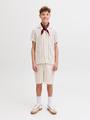 JPSTJAIDEN COBA STRIPE JOG SHORT M JNR 146 Jogger Fit - Antique White