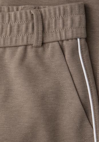 Hose mit Tape-Detail 42/28 - Light Terra Mocha