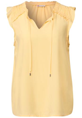 Blusentop mit Rüschen 36 - Buttercream Yellow