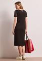 Midi-Kleid aus Spitze in Unifarbe 36 - Espresso Brown