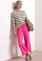 Wide Leg Hose im Loose Fit aus Leinen 42/7/8 Hosen - Magenta Dream