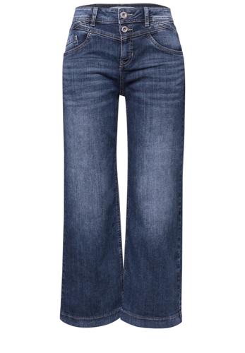 High Waist Wide Leg Jeans im Loose Fit 31/7/8 Hosen - Dark Blue Wash