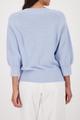 Strickpullover mit Lurex 44 - Light Sky