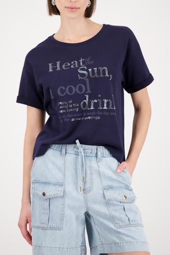 Sweatshirt mit toniger Schrift