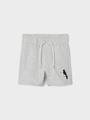 NMMDIK SWE SHORTS UNB PB 116 Locker geschnitten - Light Grey Melange