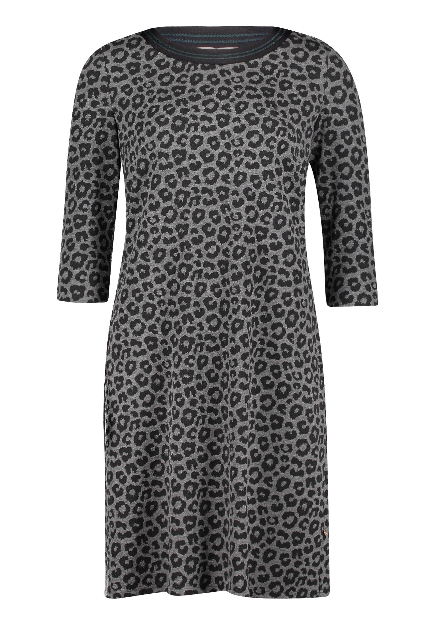 Jerseykleid 42 Gerade - Grey/black