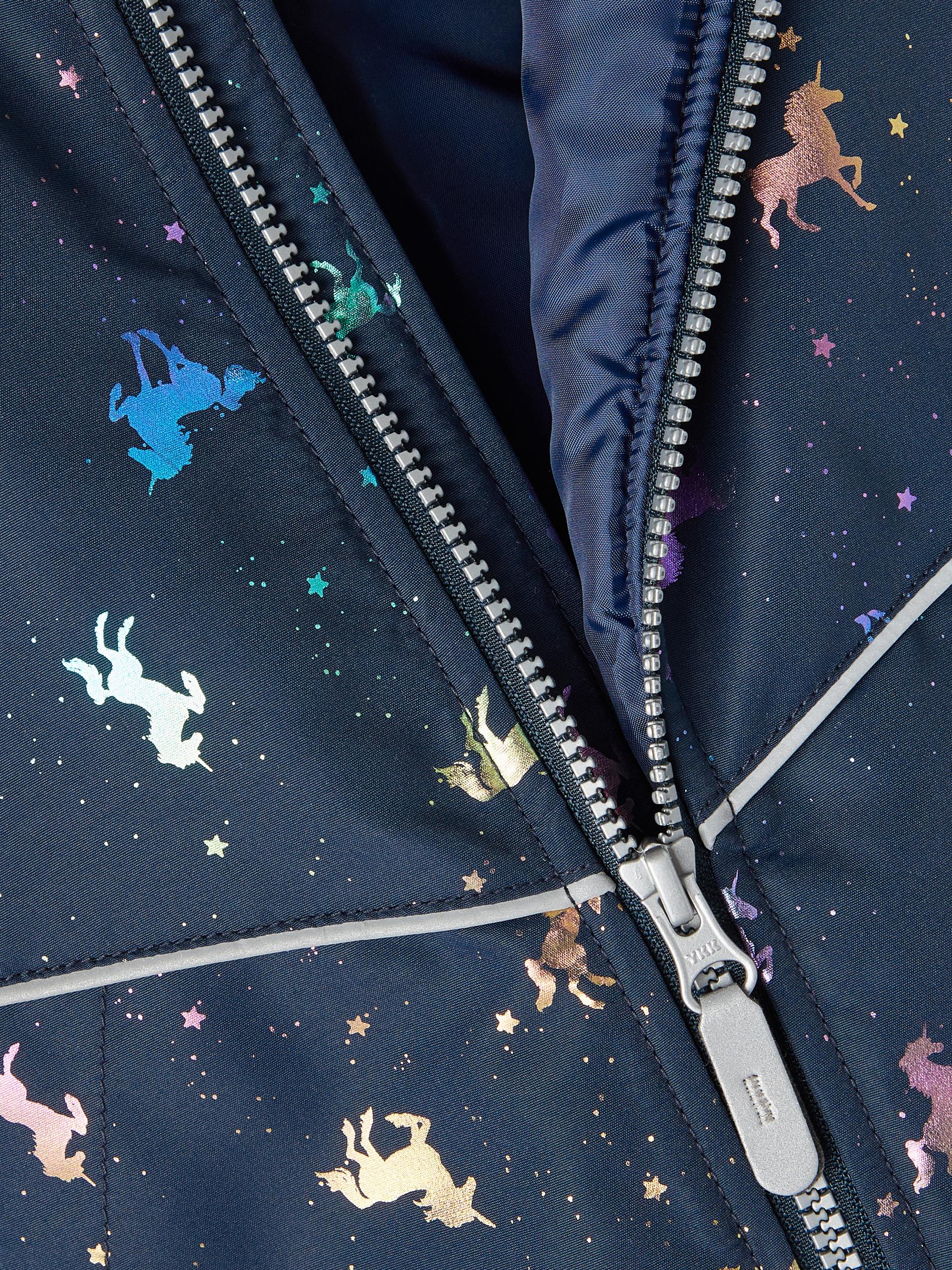 NMFMAXI JACKET FOIL AOP NOOS 98 - Dark Sapphire