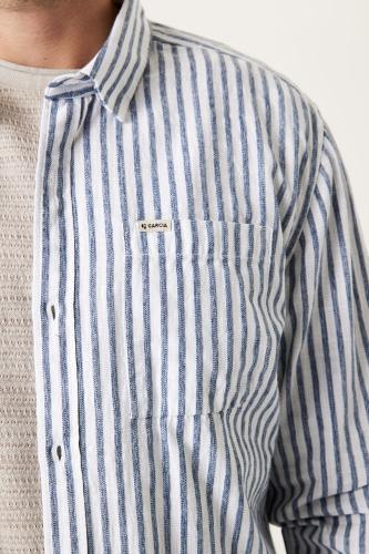 T41284 L - Stripe Blue