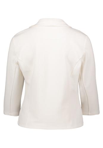 Jerseyjacke 38 Tailliert - Rohweiß