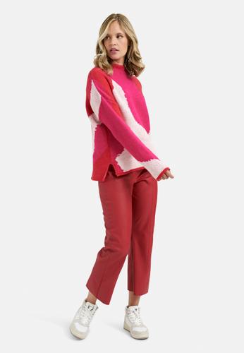 Vegan Leather Pants M - Cherry